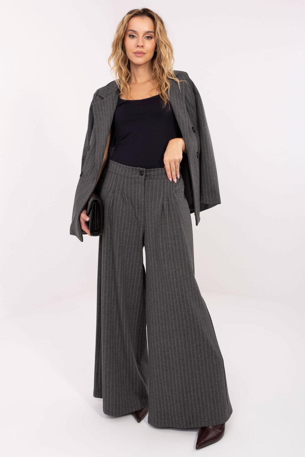 Image of Pantalon femme gris