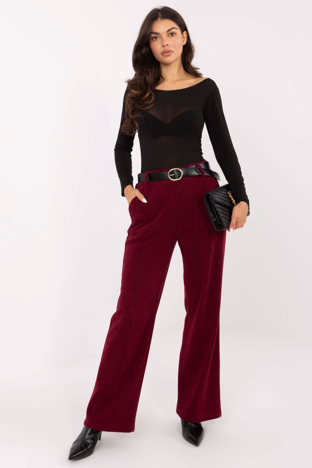 Image of Pantalon femme rouge