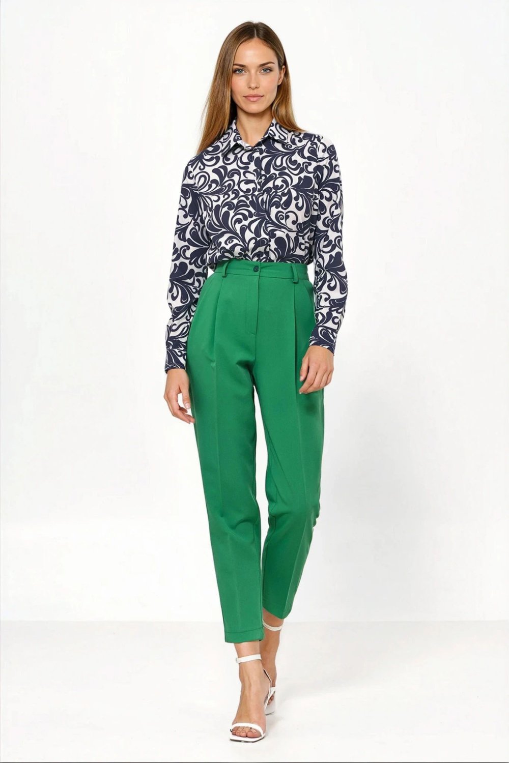 Image of Pantalon femme vert