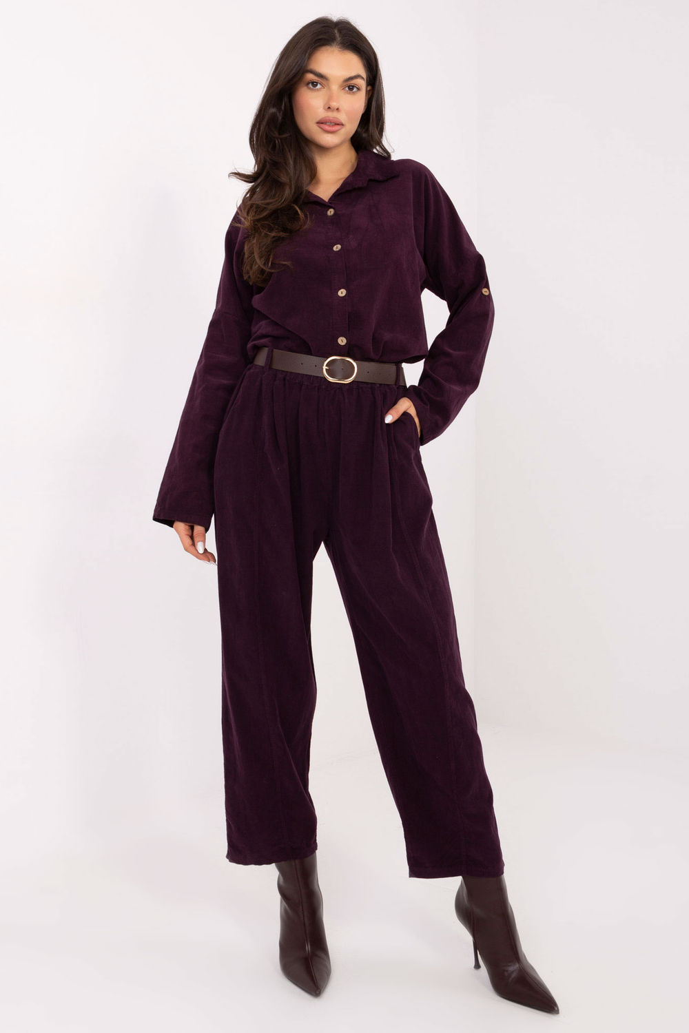 Image of Pantalon femme violet