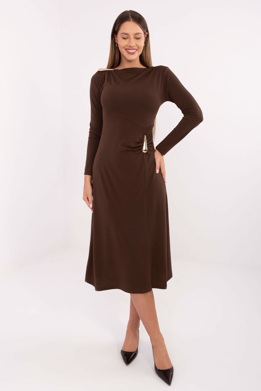 Image of Robe de jour brune