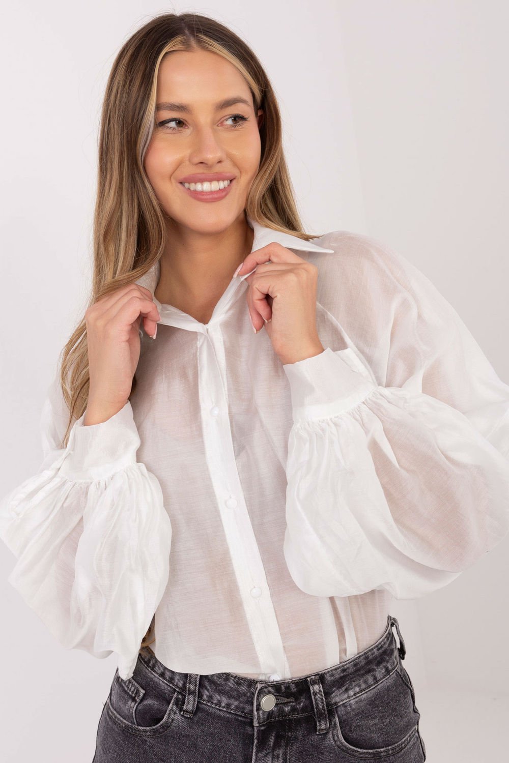 Image of Chemise manche longue blanche