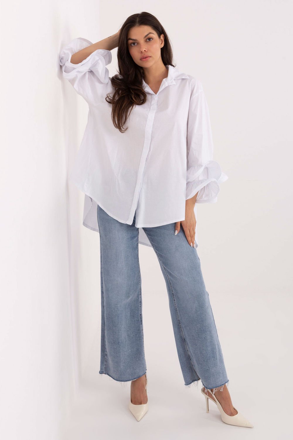 Image of Chemise manche longue blanche