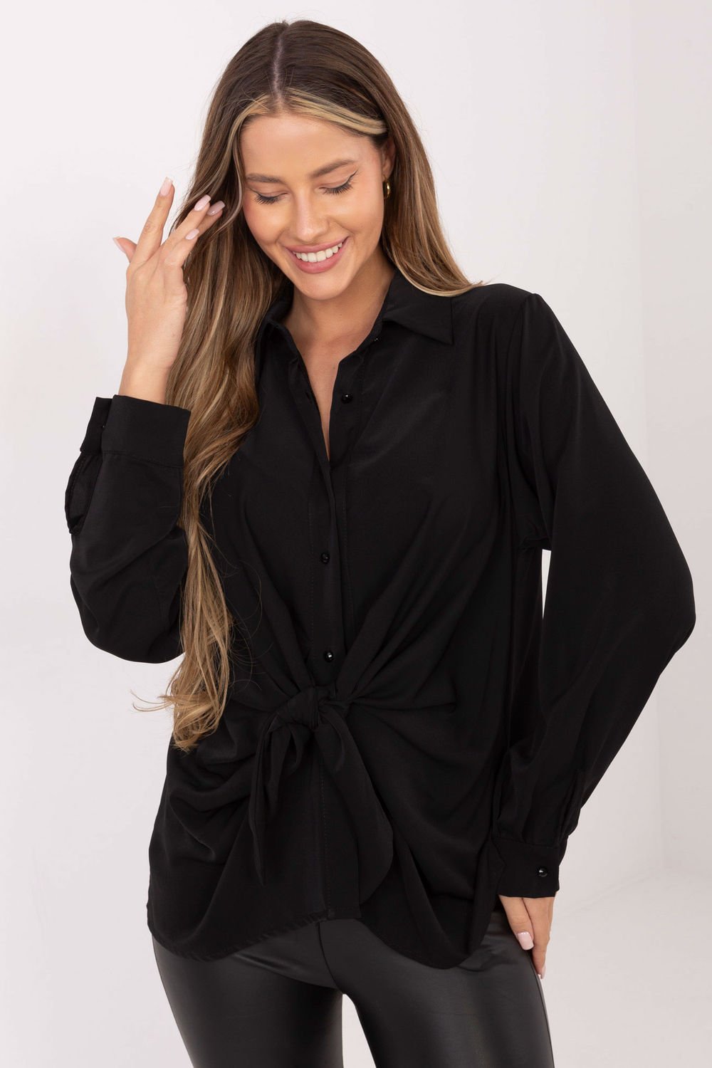 Image of Chemise manche longue noire