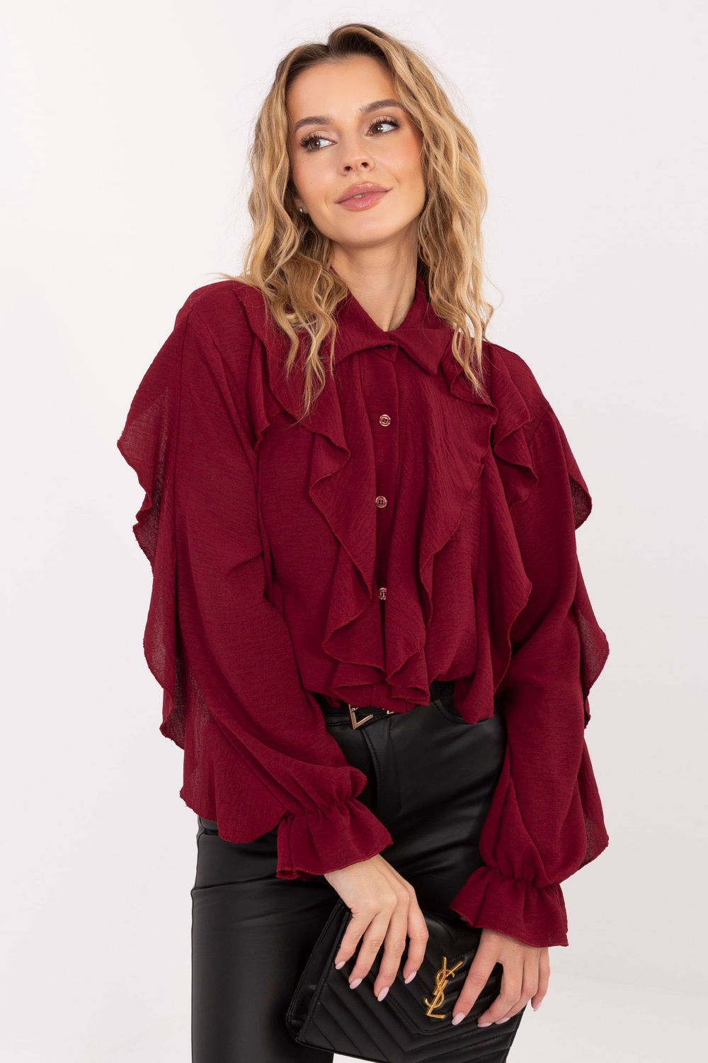Image of Chemise manche longue rouge