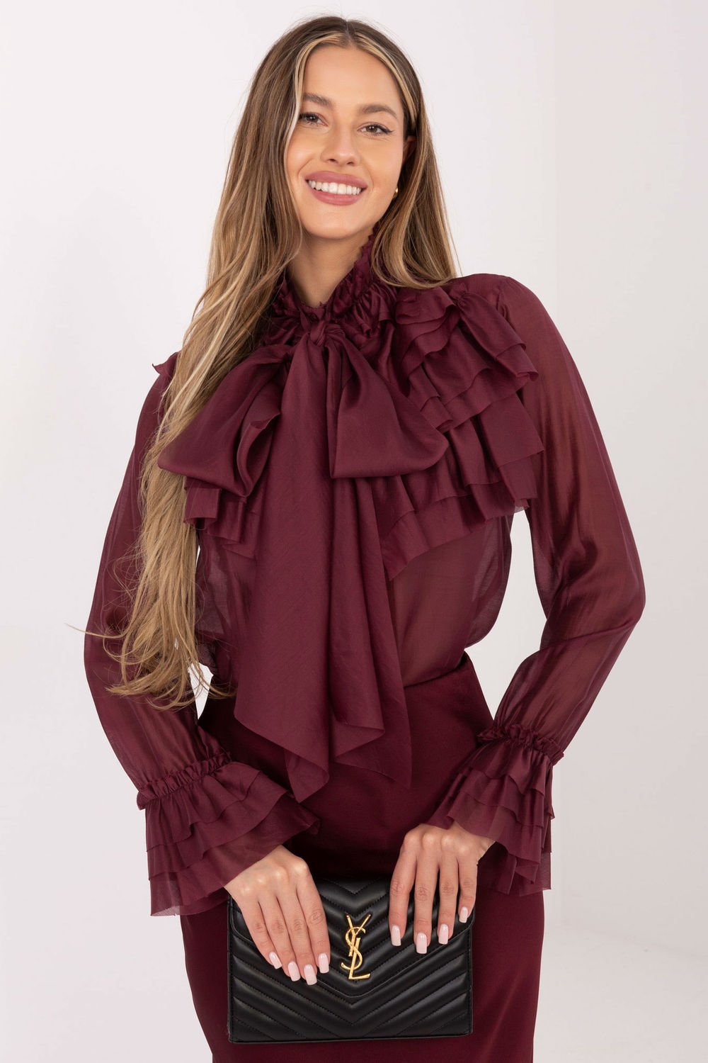 Image of Chemise manche longue rouge