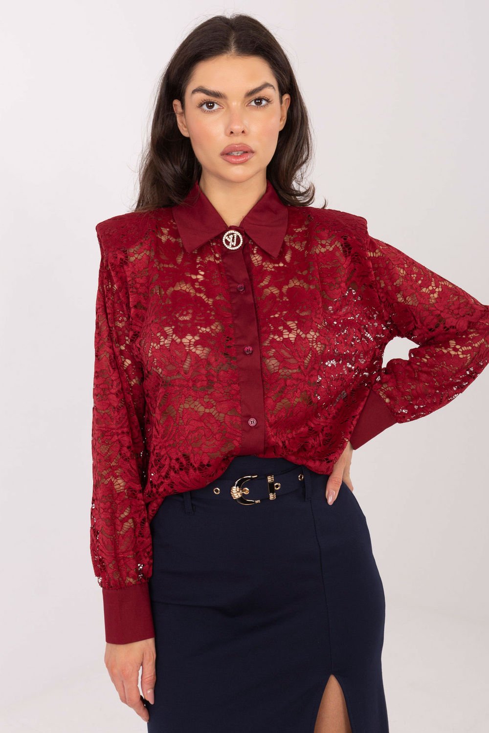 Image of Chemise manche longue rouge
