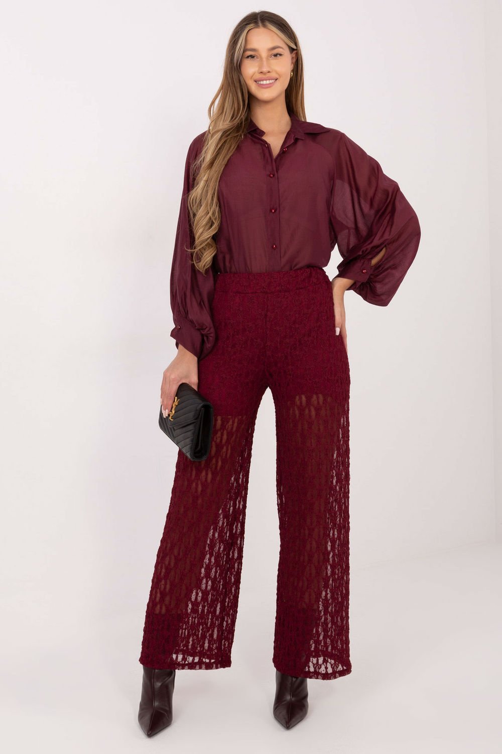 Image of Pantalon femme rouge