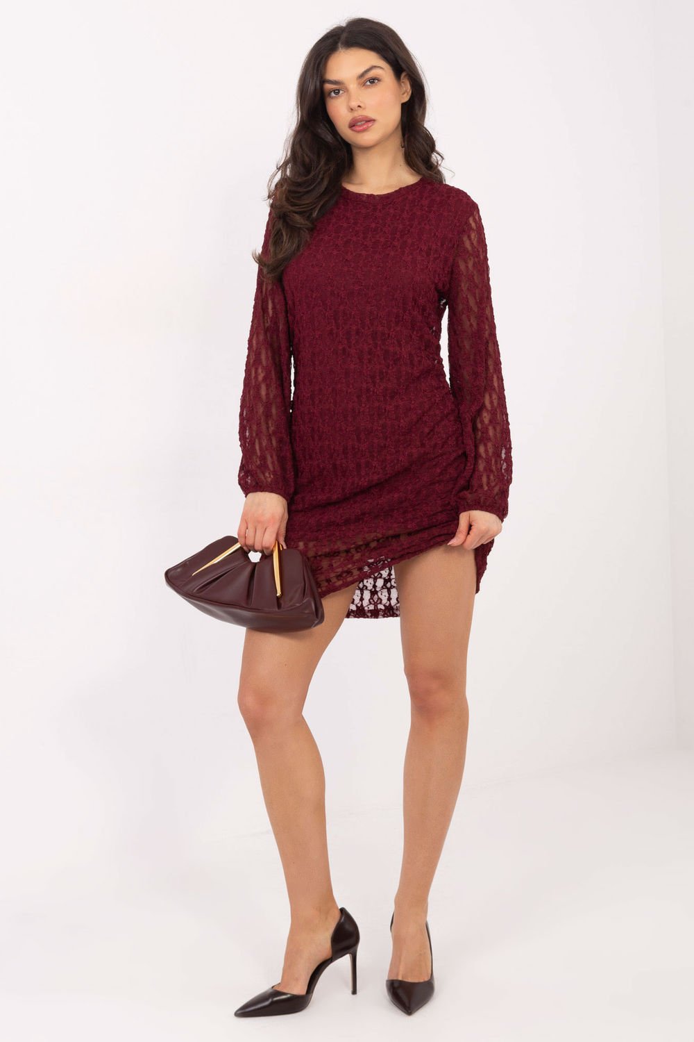 Image of Robe courte rouge