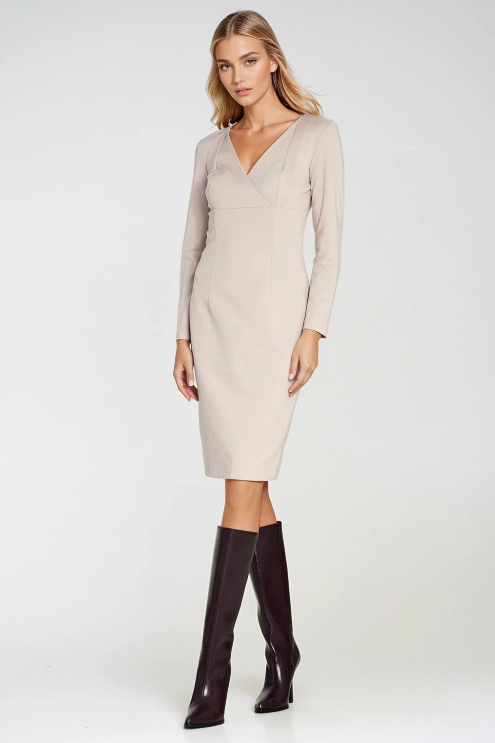 Image of Robe de jour beige