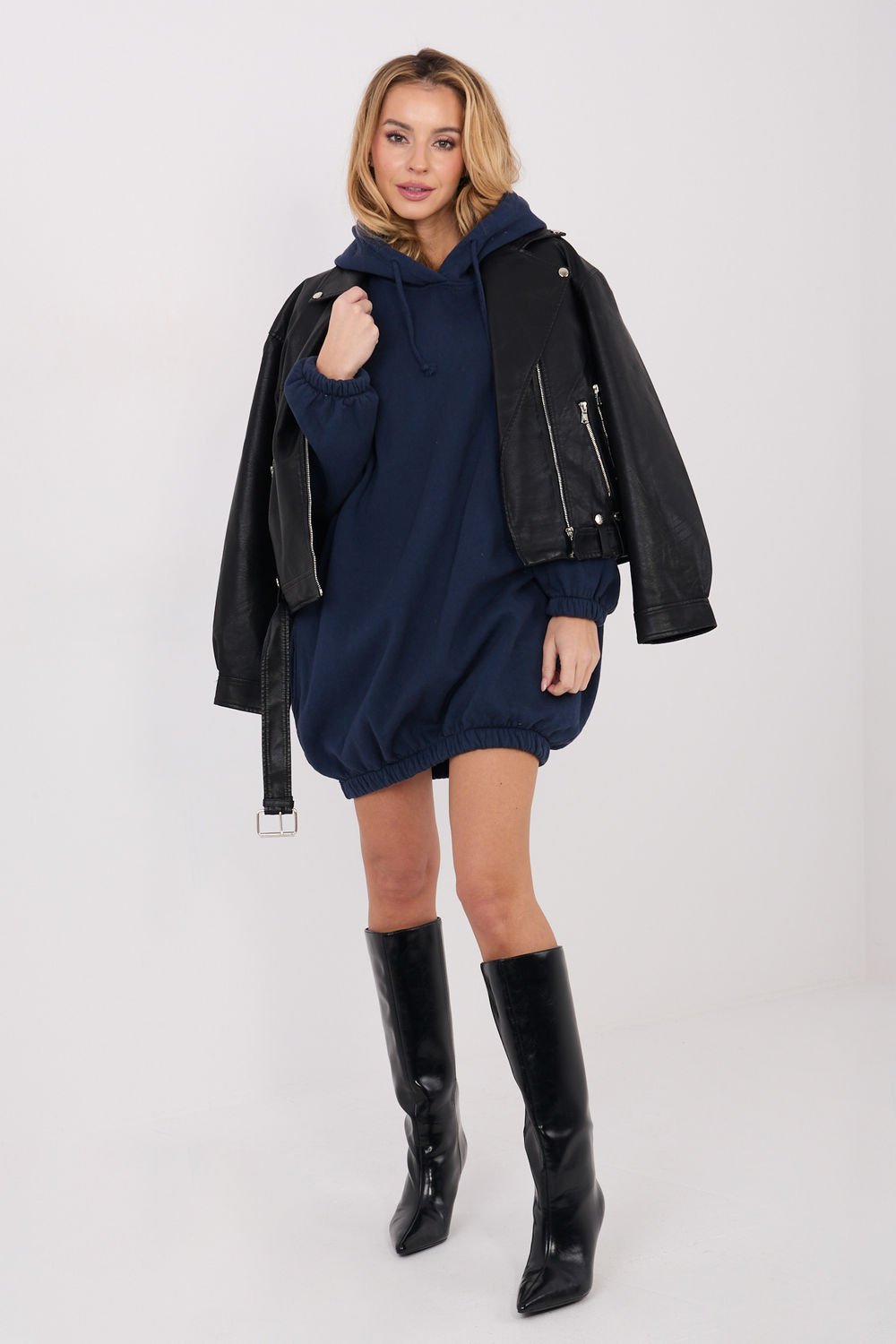 Image of Robe de jour bleue marine