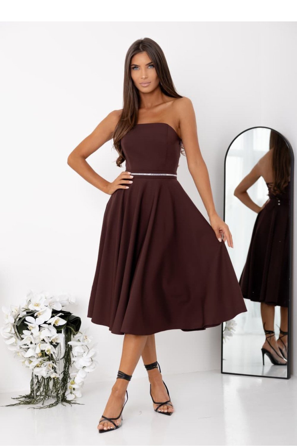 Image of Robe de soirée brune