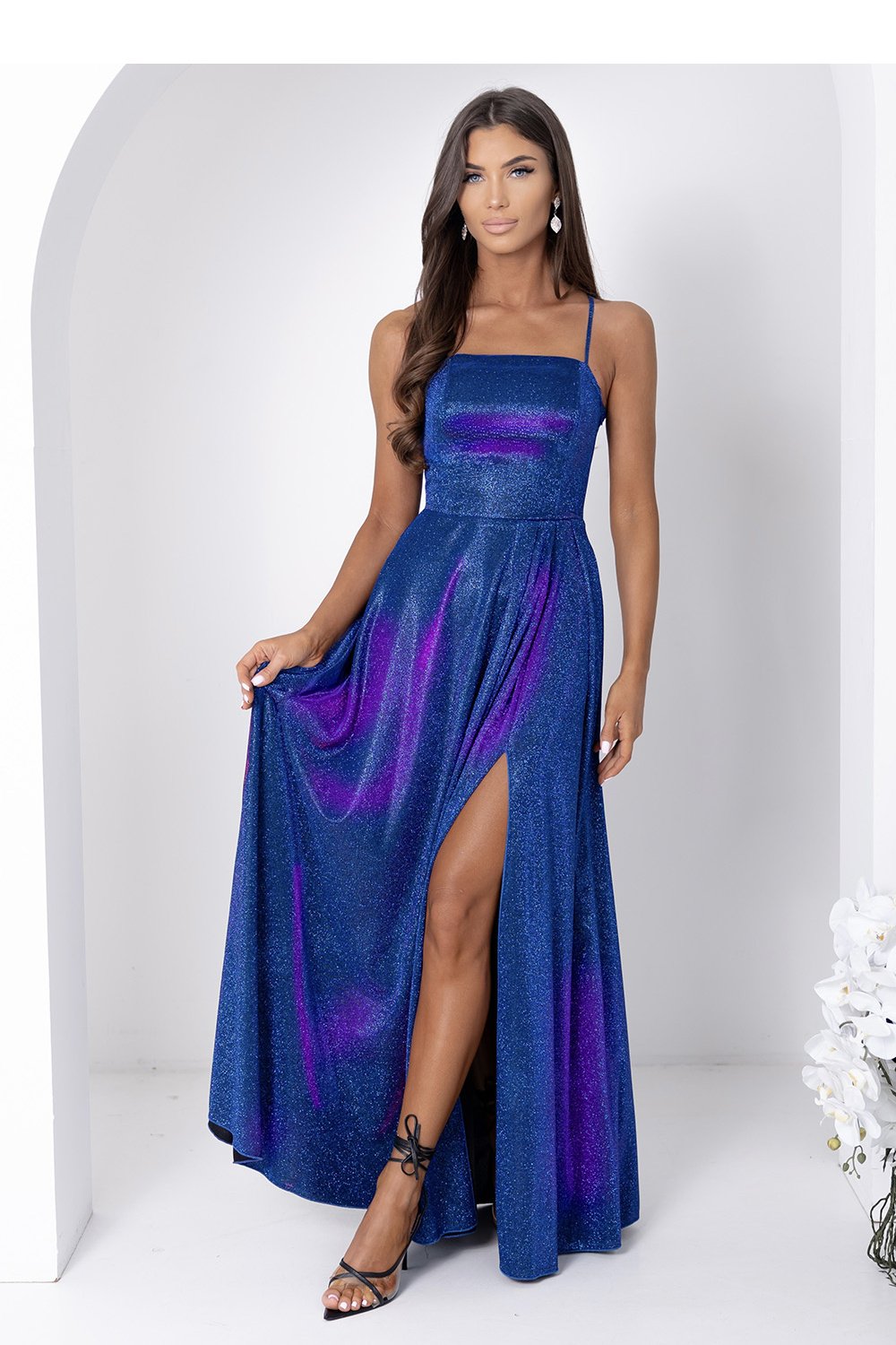 Image of Robe longue multicouleur