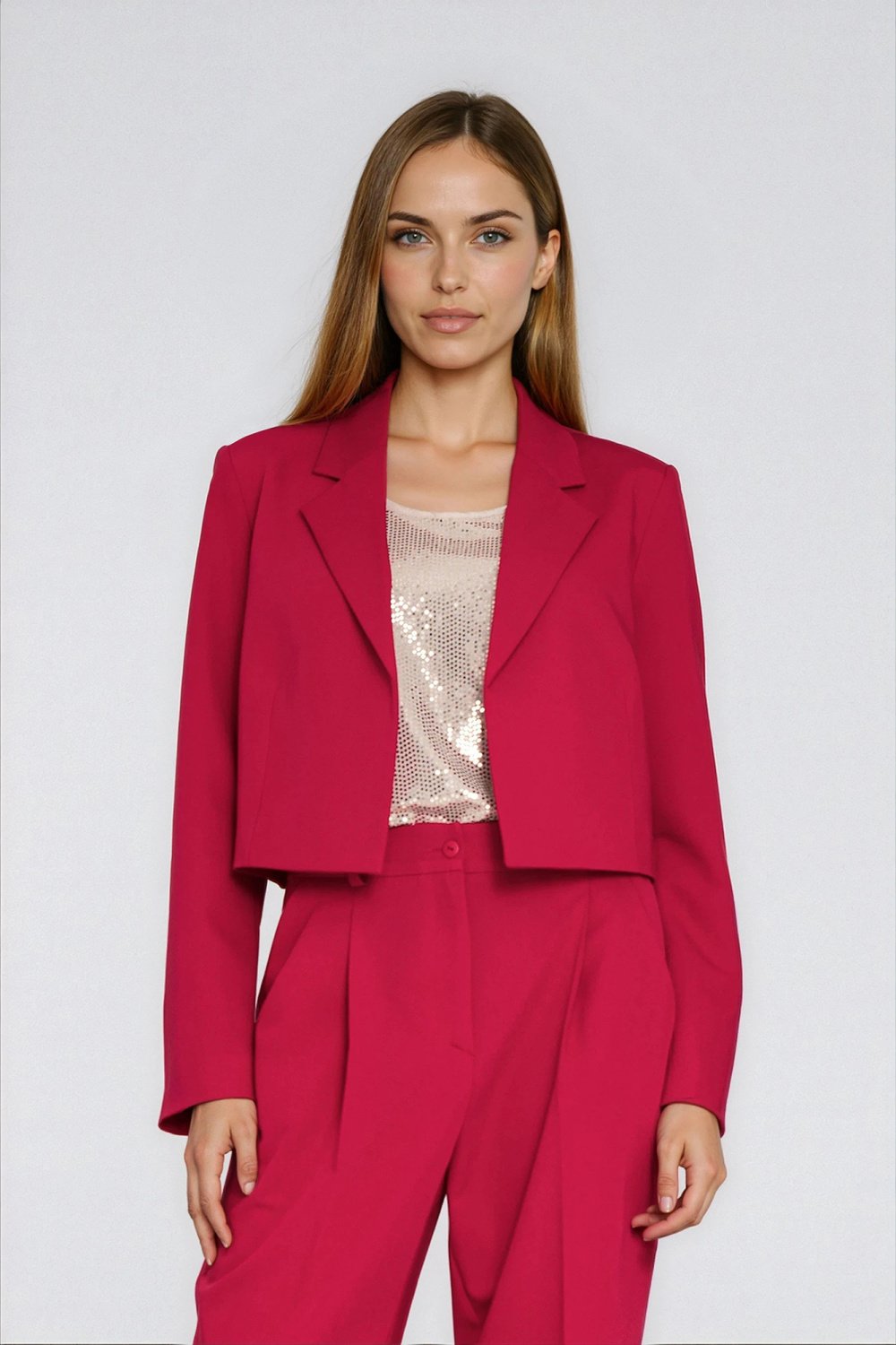 Image of Blazer femme rouge