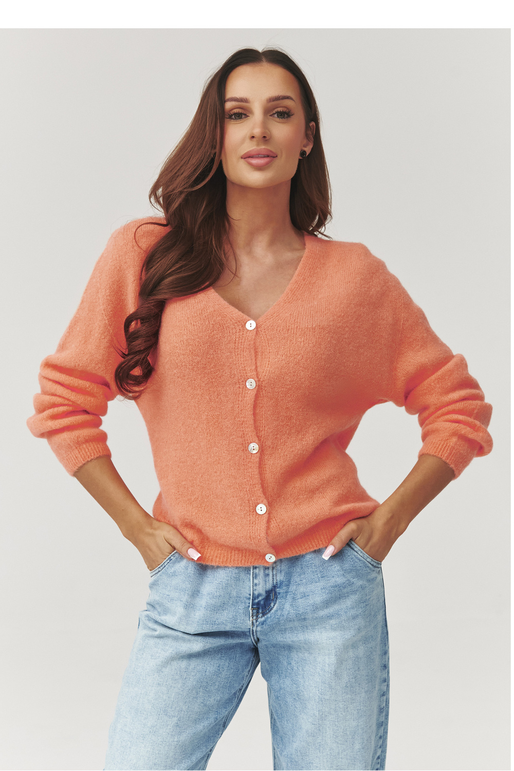 Image of Cardigan orange