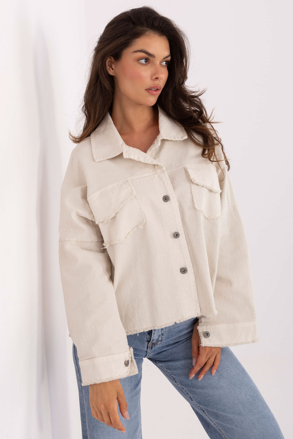 Image of Chemise manche longue beige