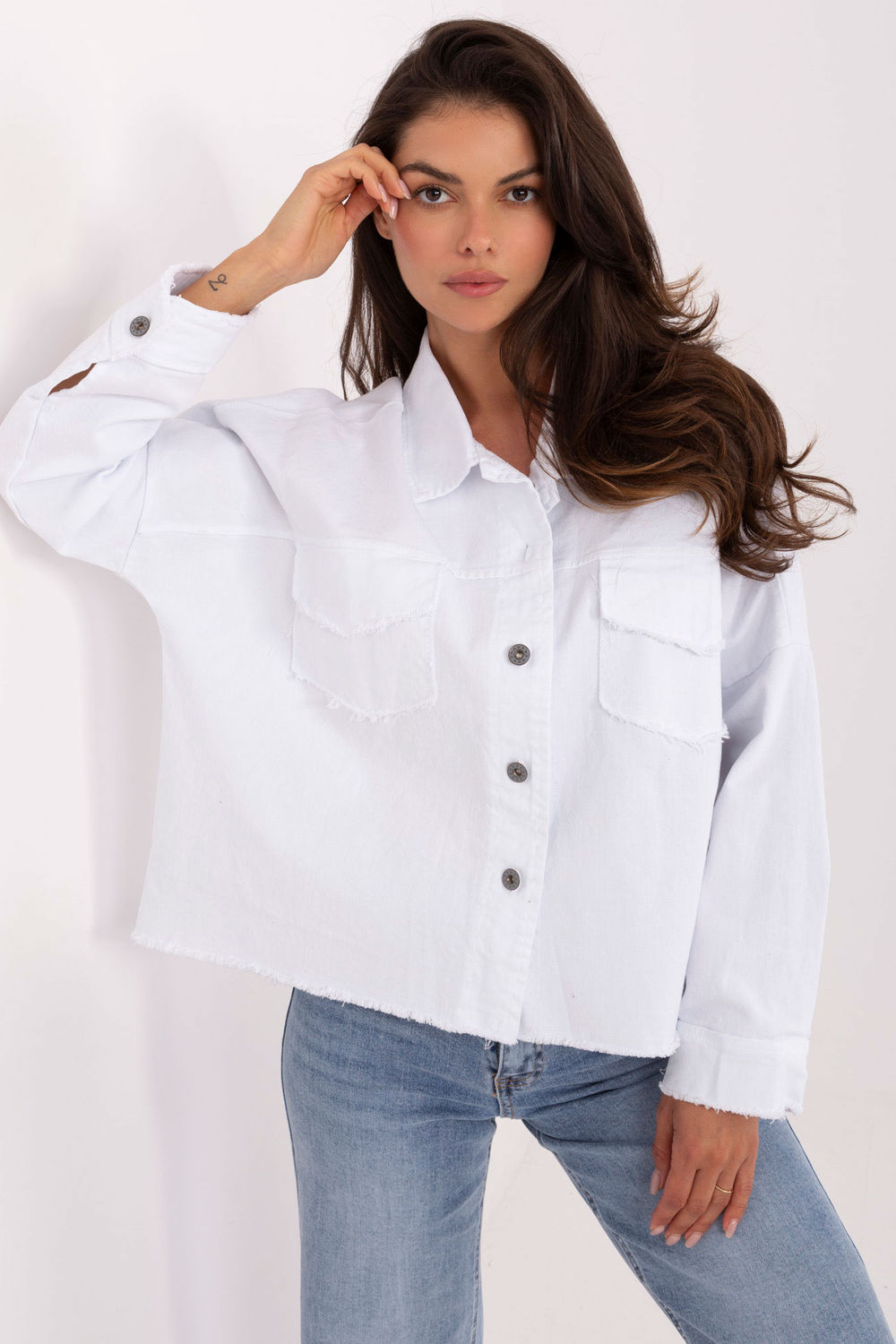 Image of Chemise manche longue blanche