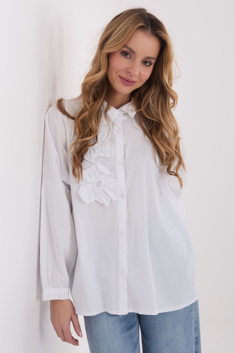 Image of Chemise manche longue blanche