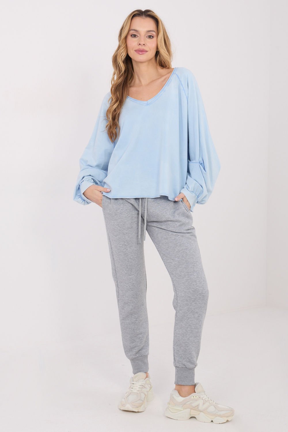 Image of Chemise manche longue bleue