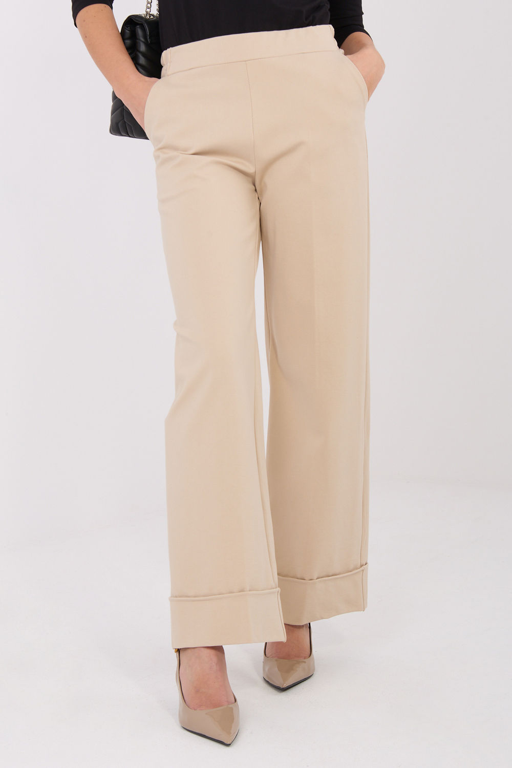 Image of Pantalon femme beige