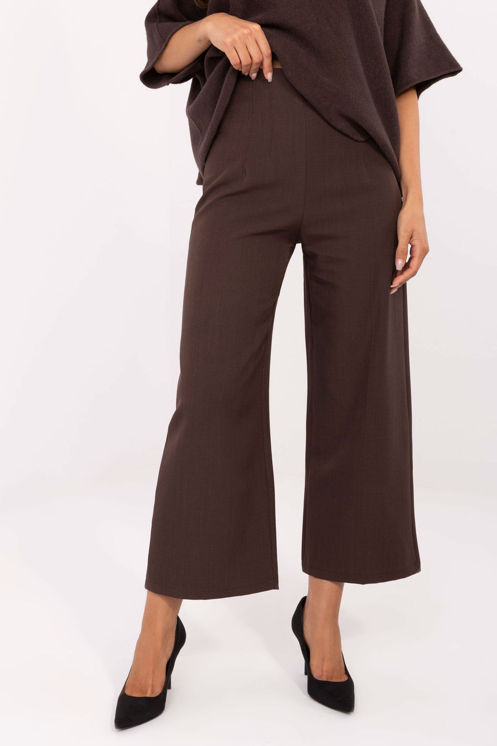 Image of Pantalon femme brun