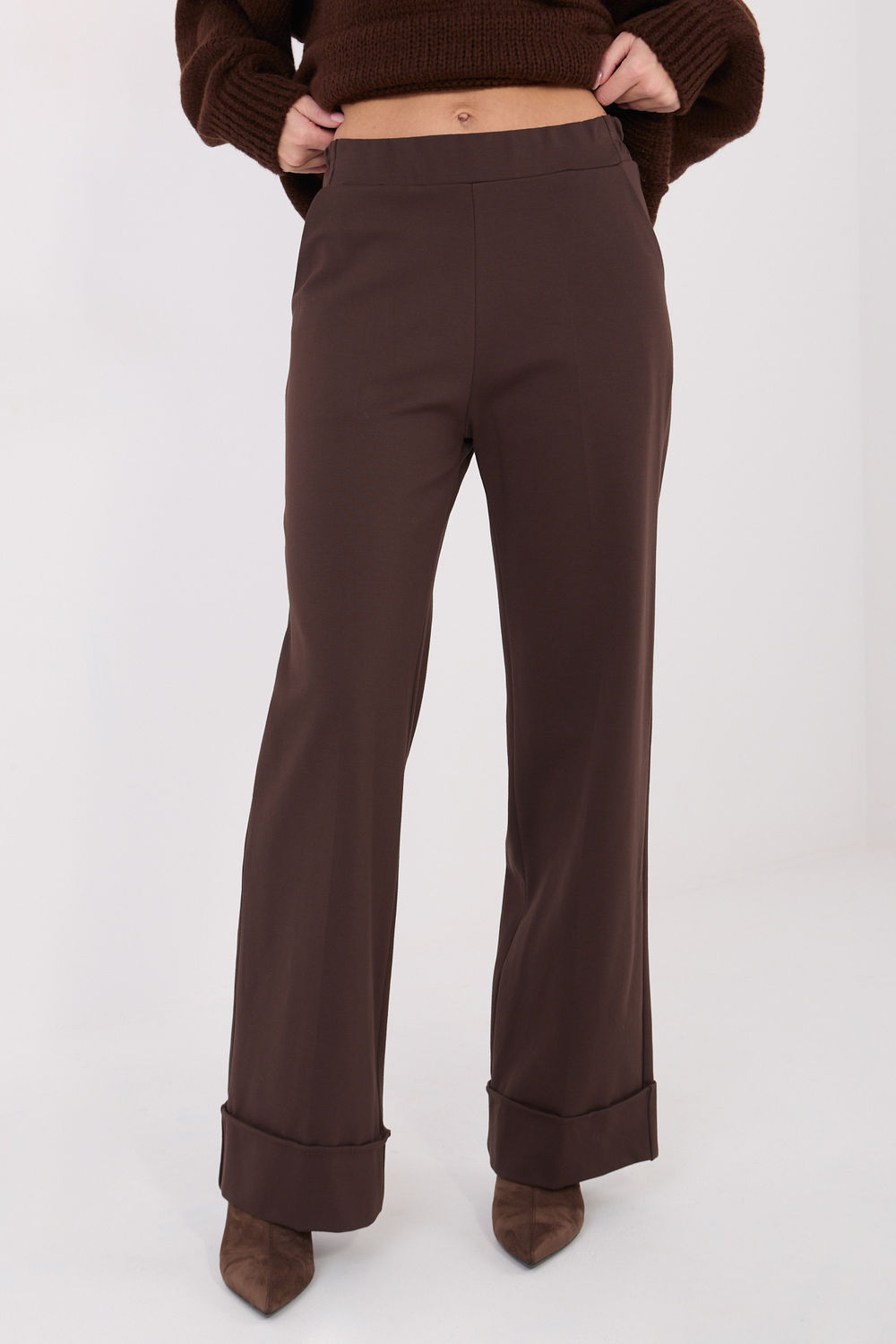 Image of Pantalon femme brun