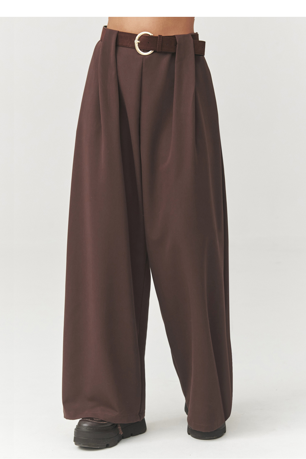 Image of Pantalon femme brun