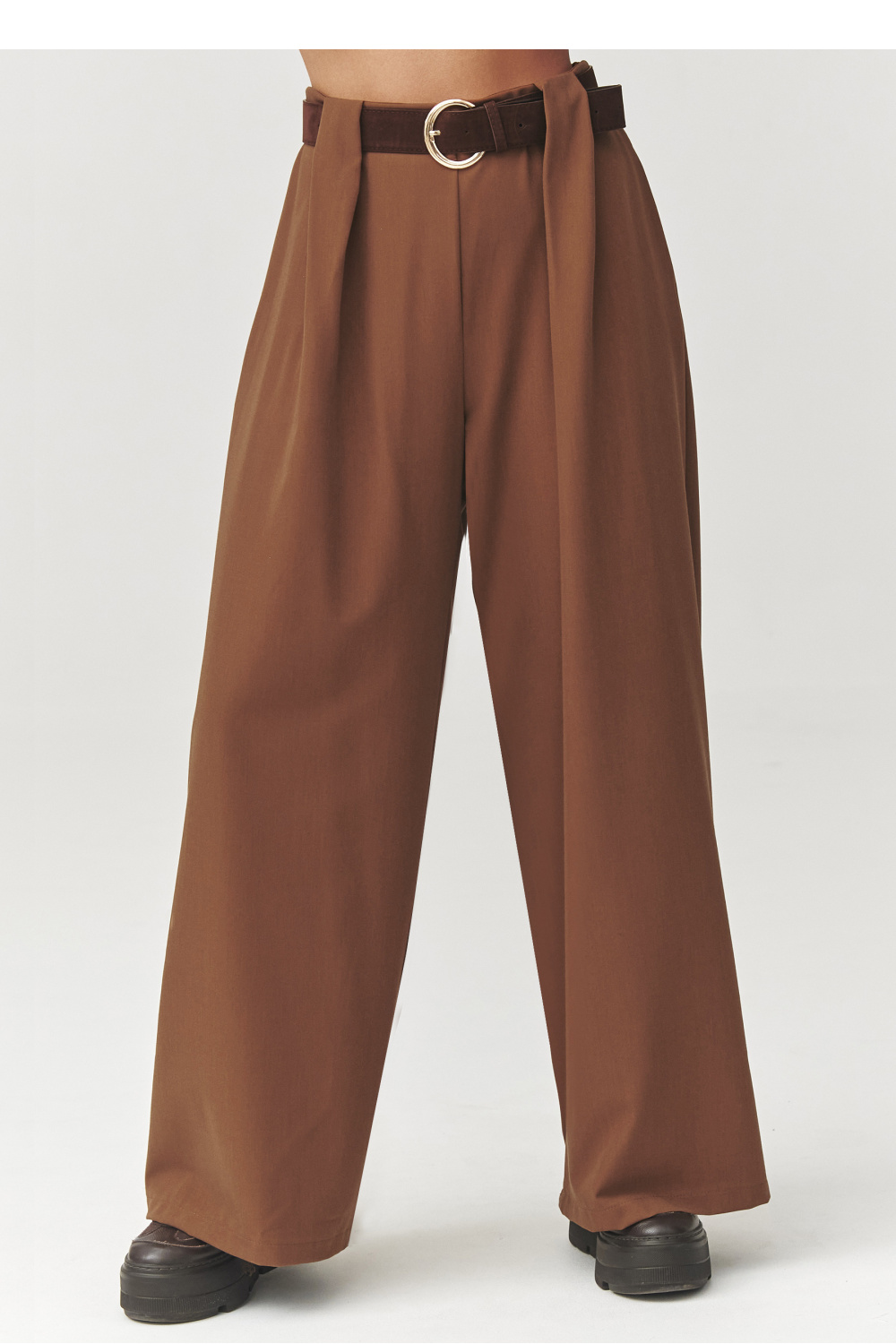 Image of Pantalon femme brun