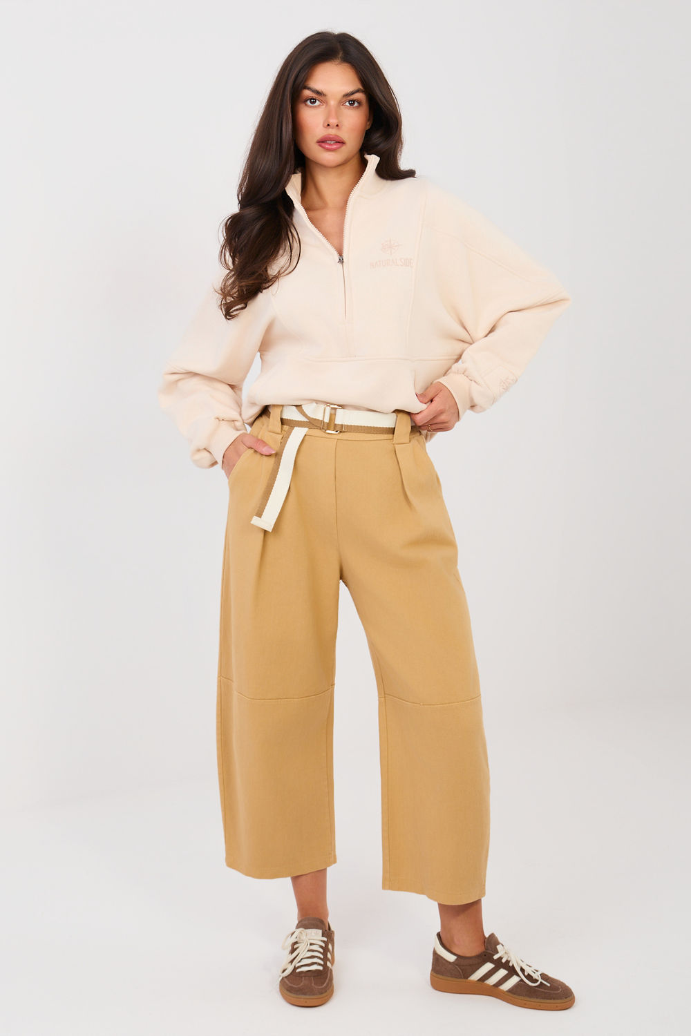 Image of Pantalon femme brun