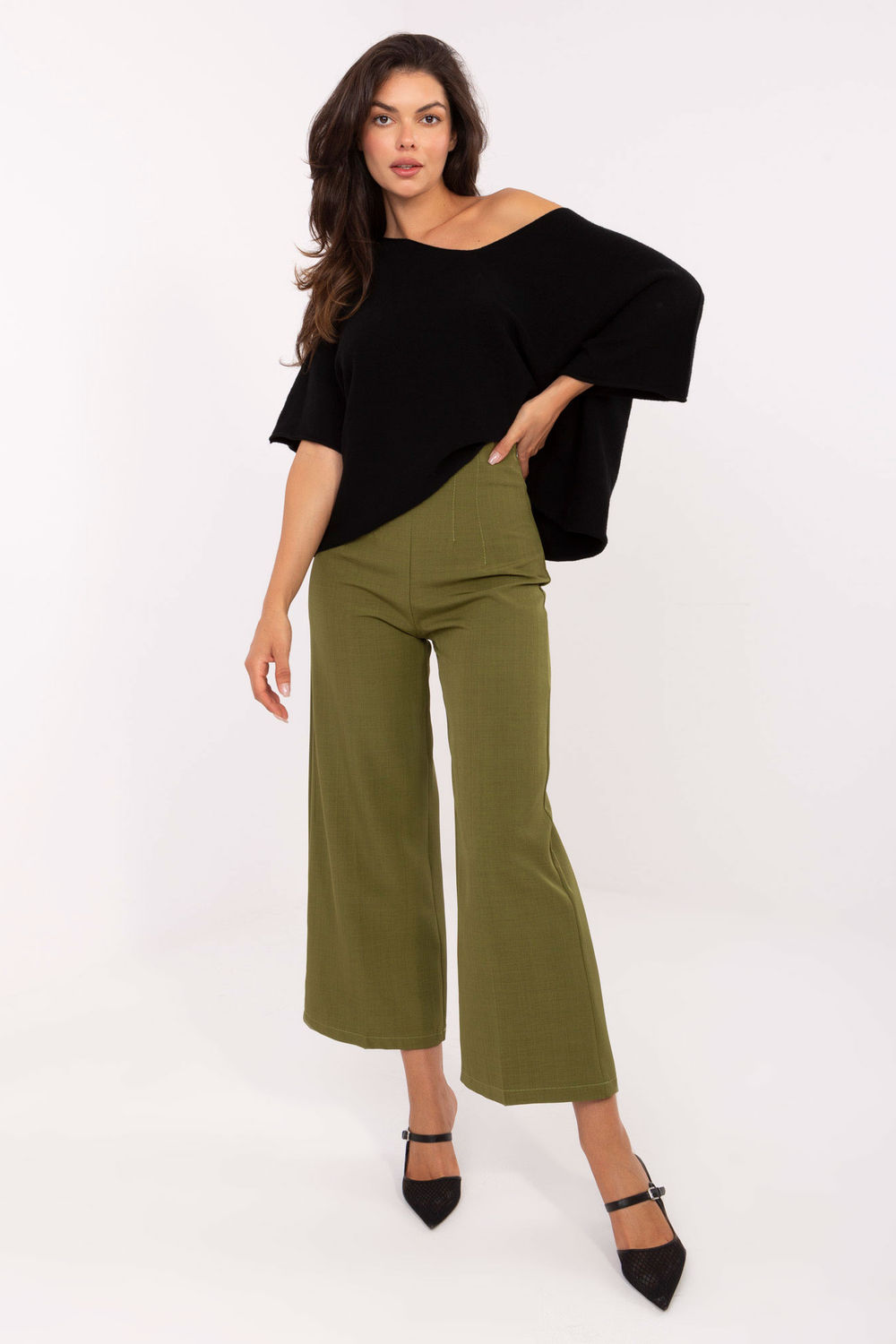 Image of Pantalon femme vert