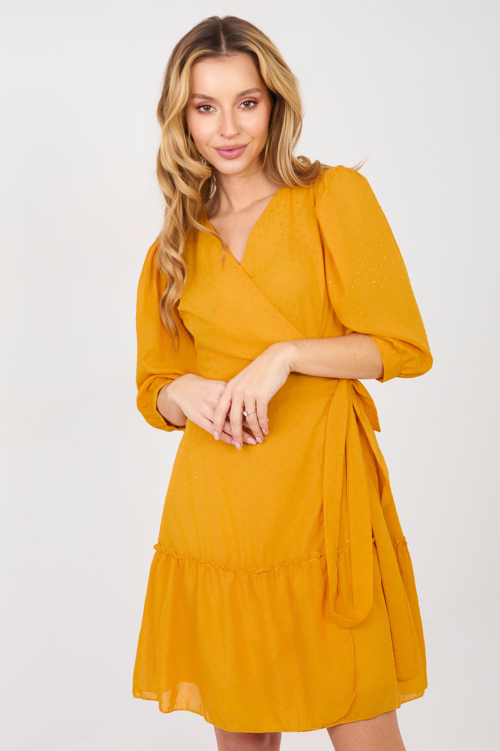 Image of Robe de jour jaune