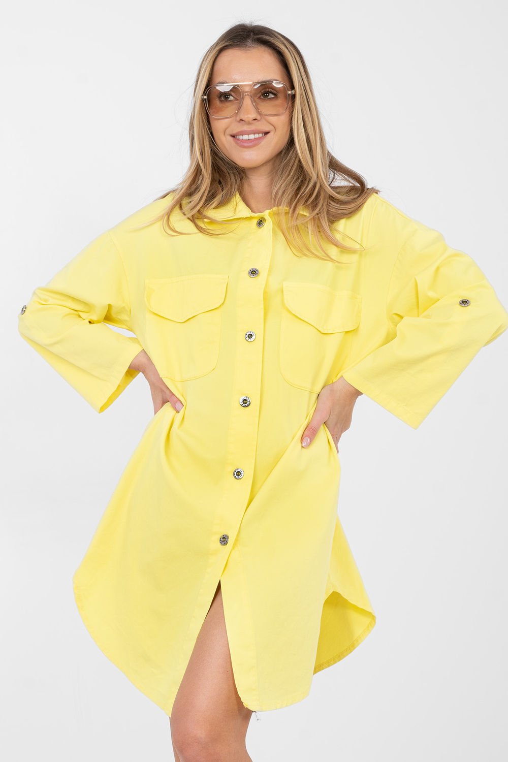 Image of Robe de jour jaune