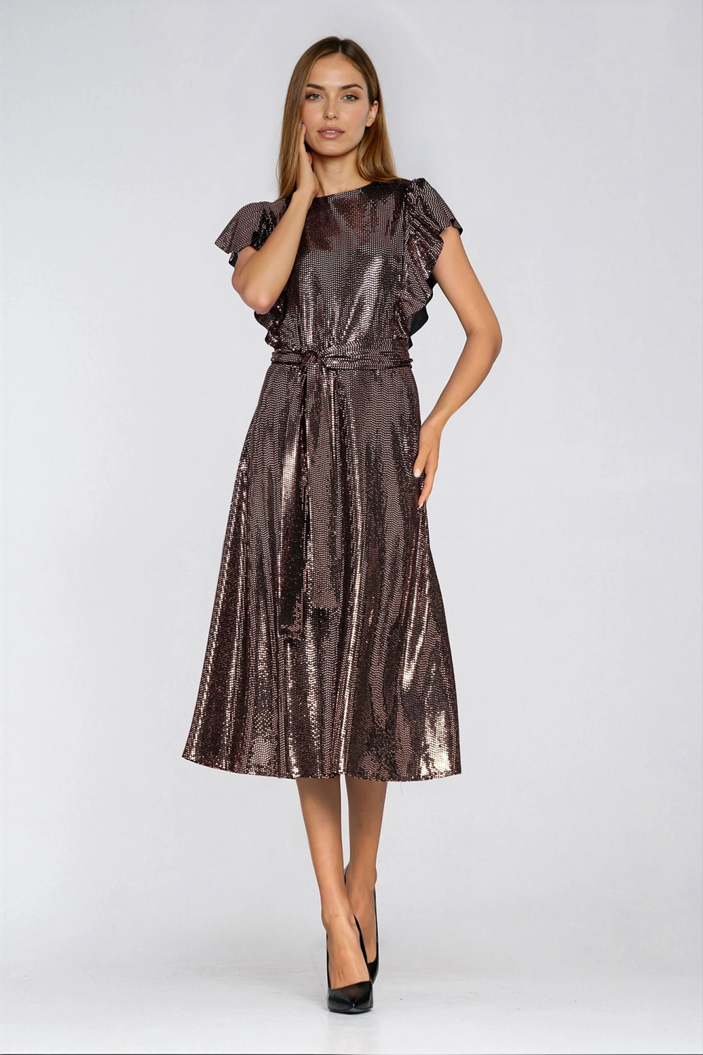 Image of Robe de soirée brune