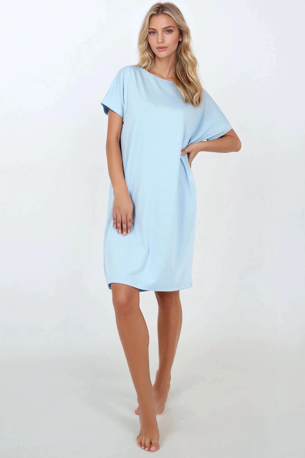 Image of Chemise de nuit bleue