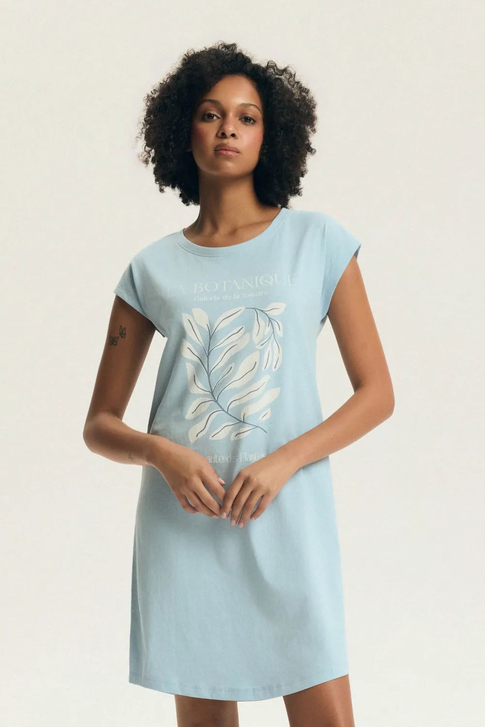Image of Chemise de nuit bleue