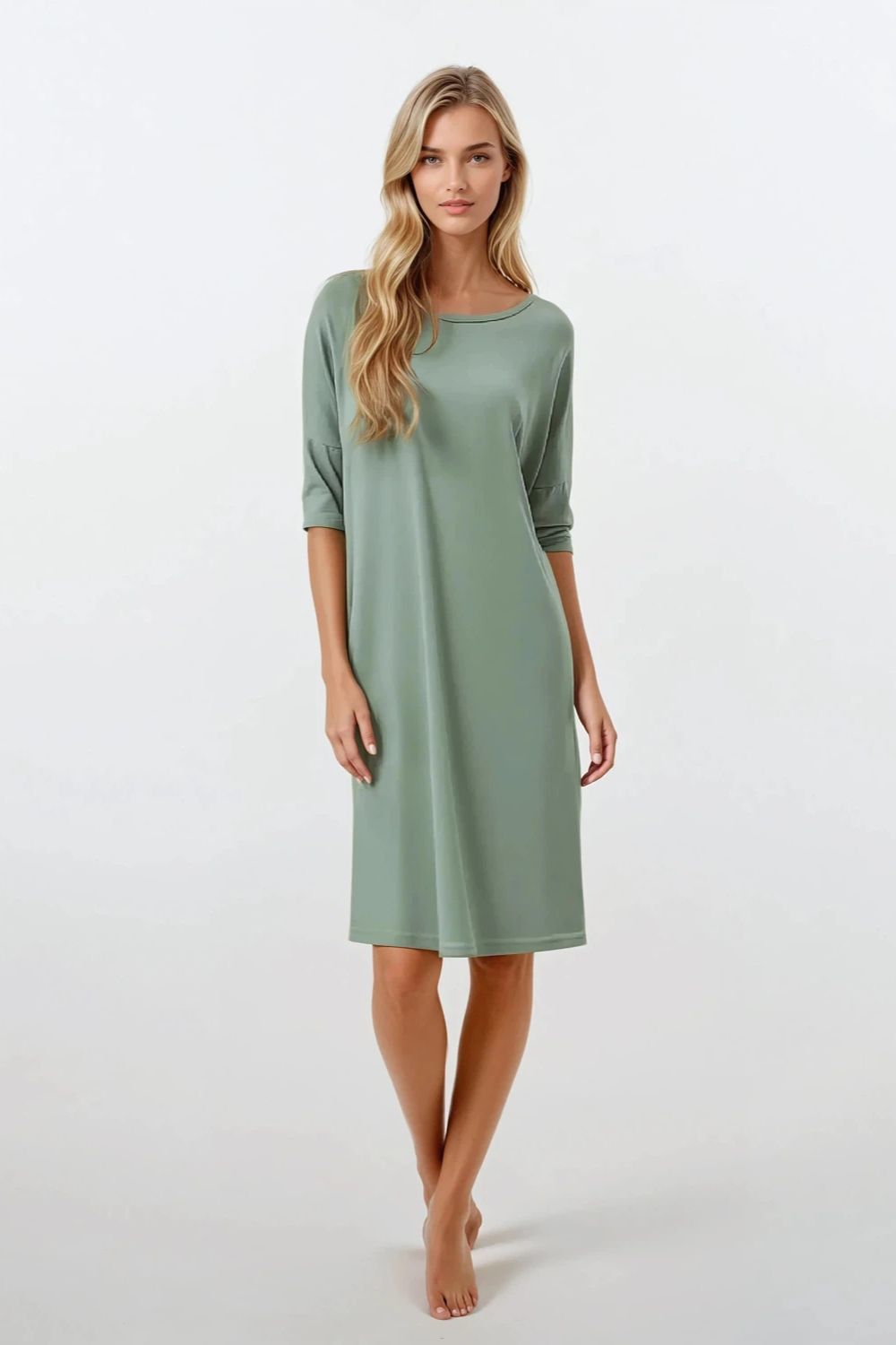 Image of Chemise de nuit verte