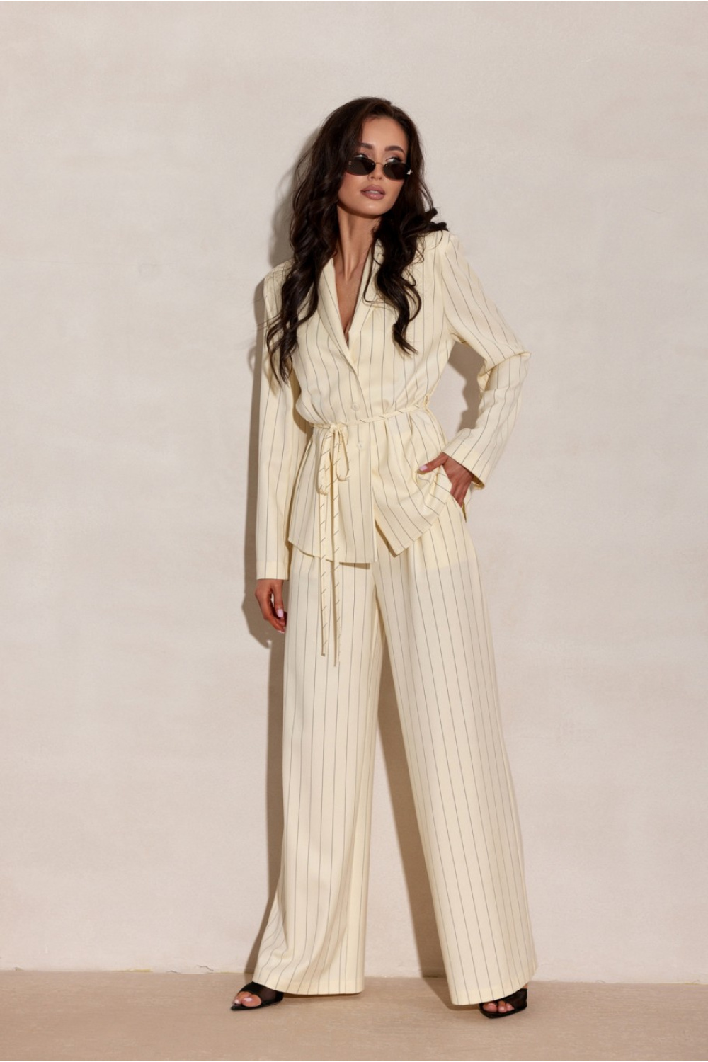 Image of Chemise manche longue jaune