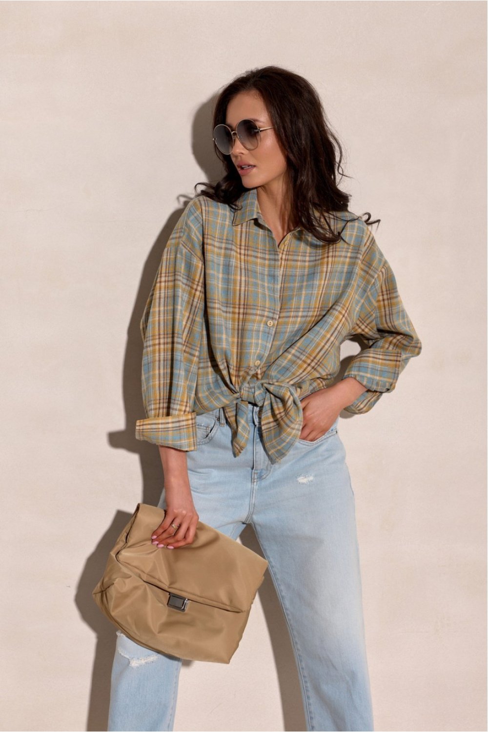 Image of Chemise manche longue multicouleur