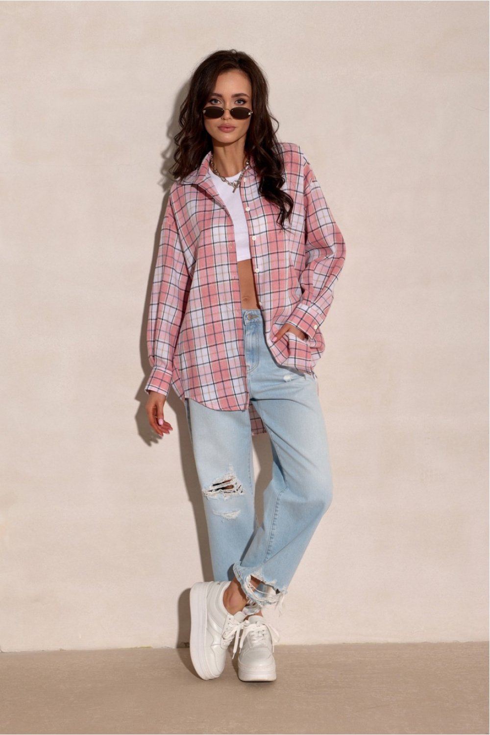 Image of Chemise manche longue multicouleur