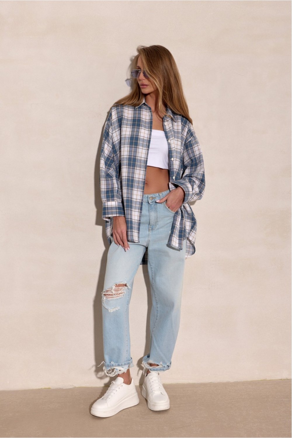 Image of Chemise manche longue multicouleur