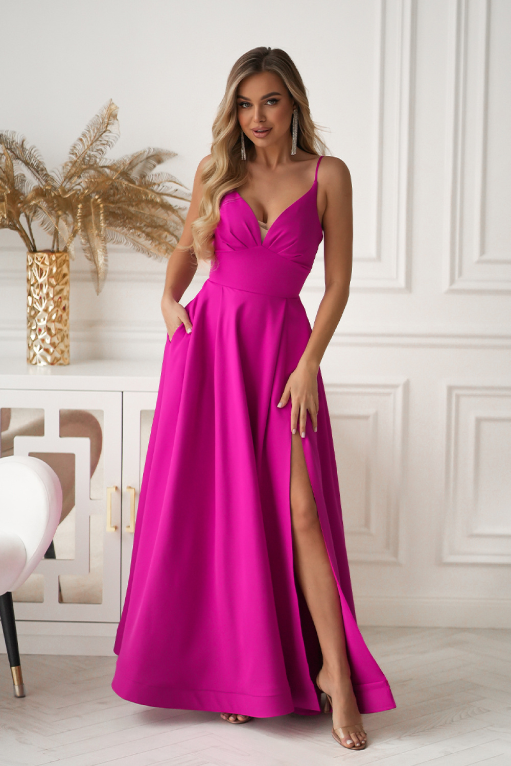 Image of Robe longue violette