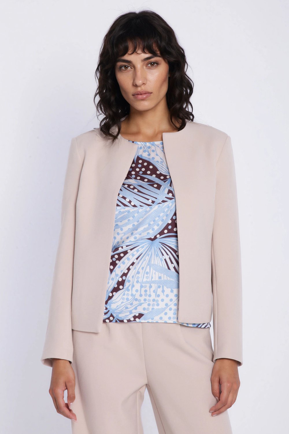 Image of Blazer femme beige