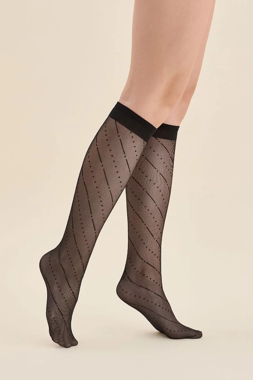 Image of Chaussettes longues noir