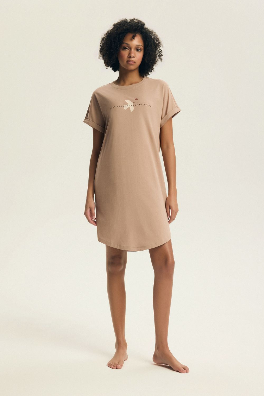 Image of Chemise de nuit beige