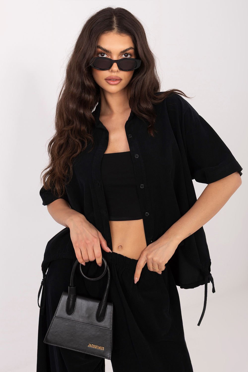 Image of Chemise manche courte noir