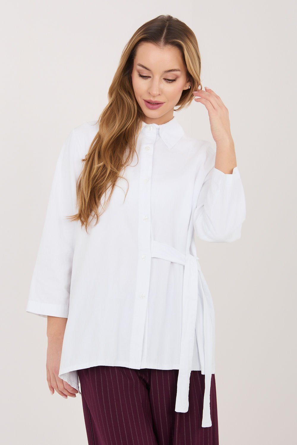 Image of Chemise manche longue blanche