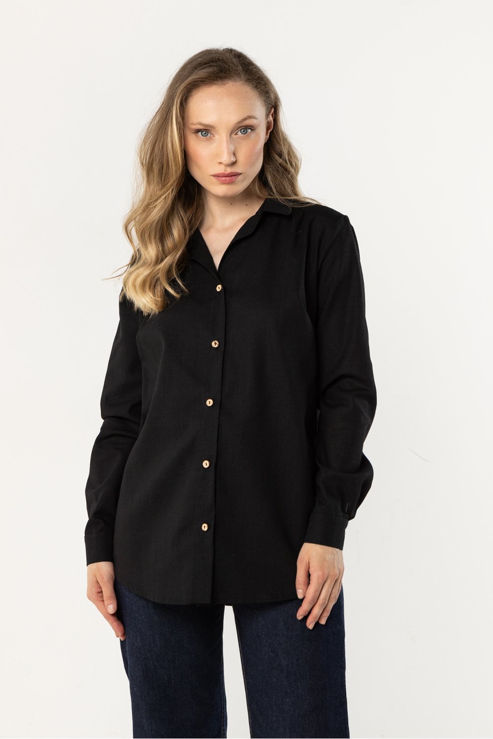 Image of Chemise manche longue noire