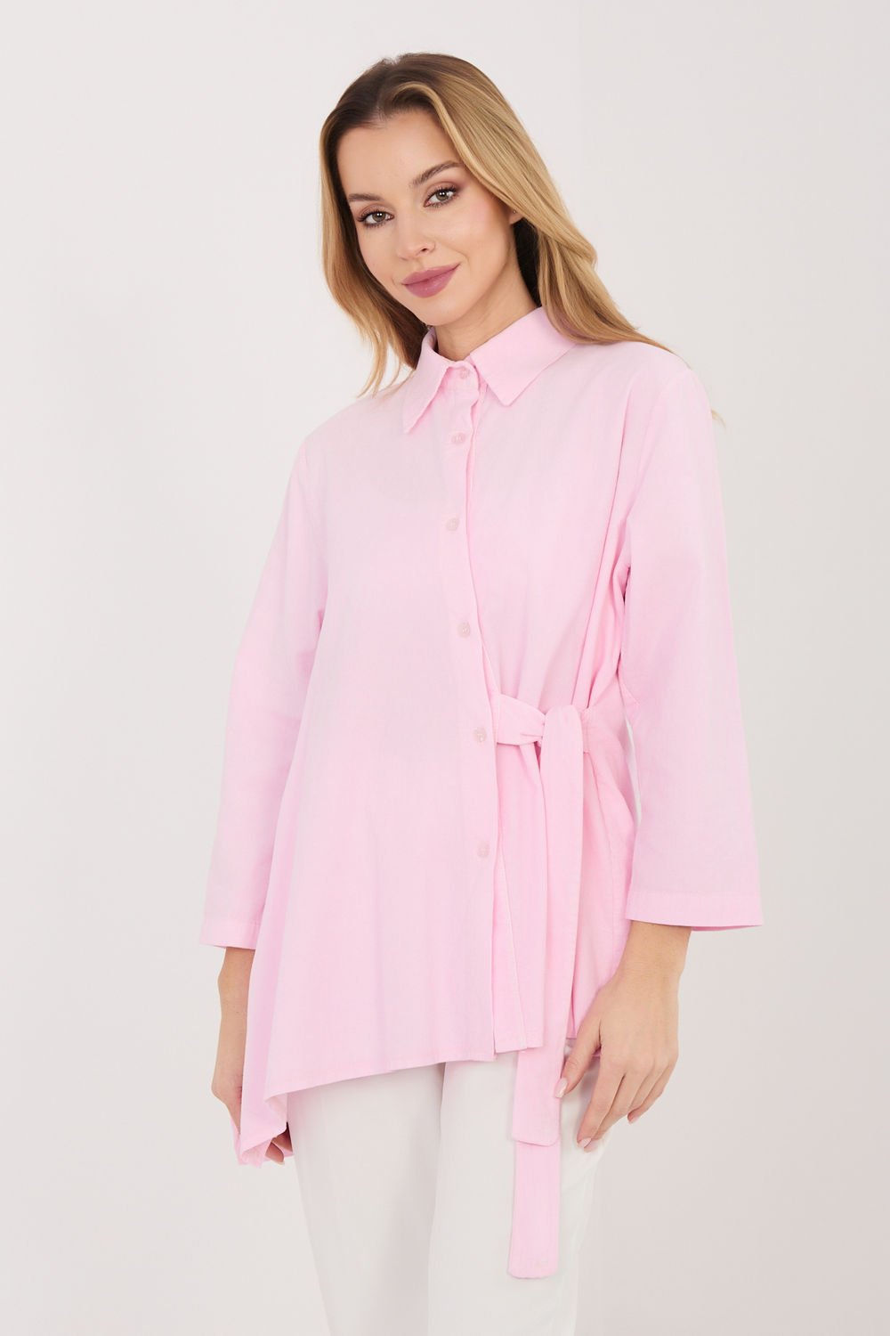 Image of Chemise manche longue rosé