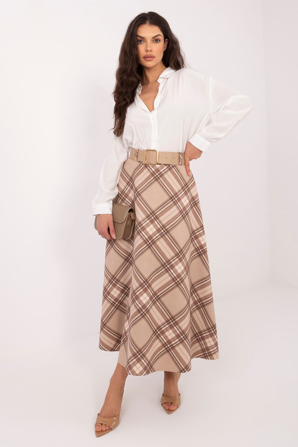 Image of Jupe longue beige