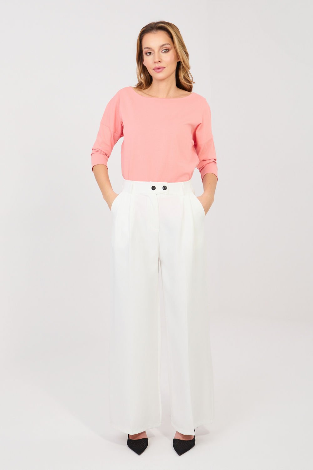 Image of Pantalon femme beige